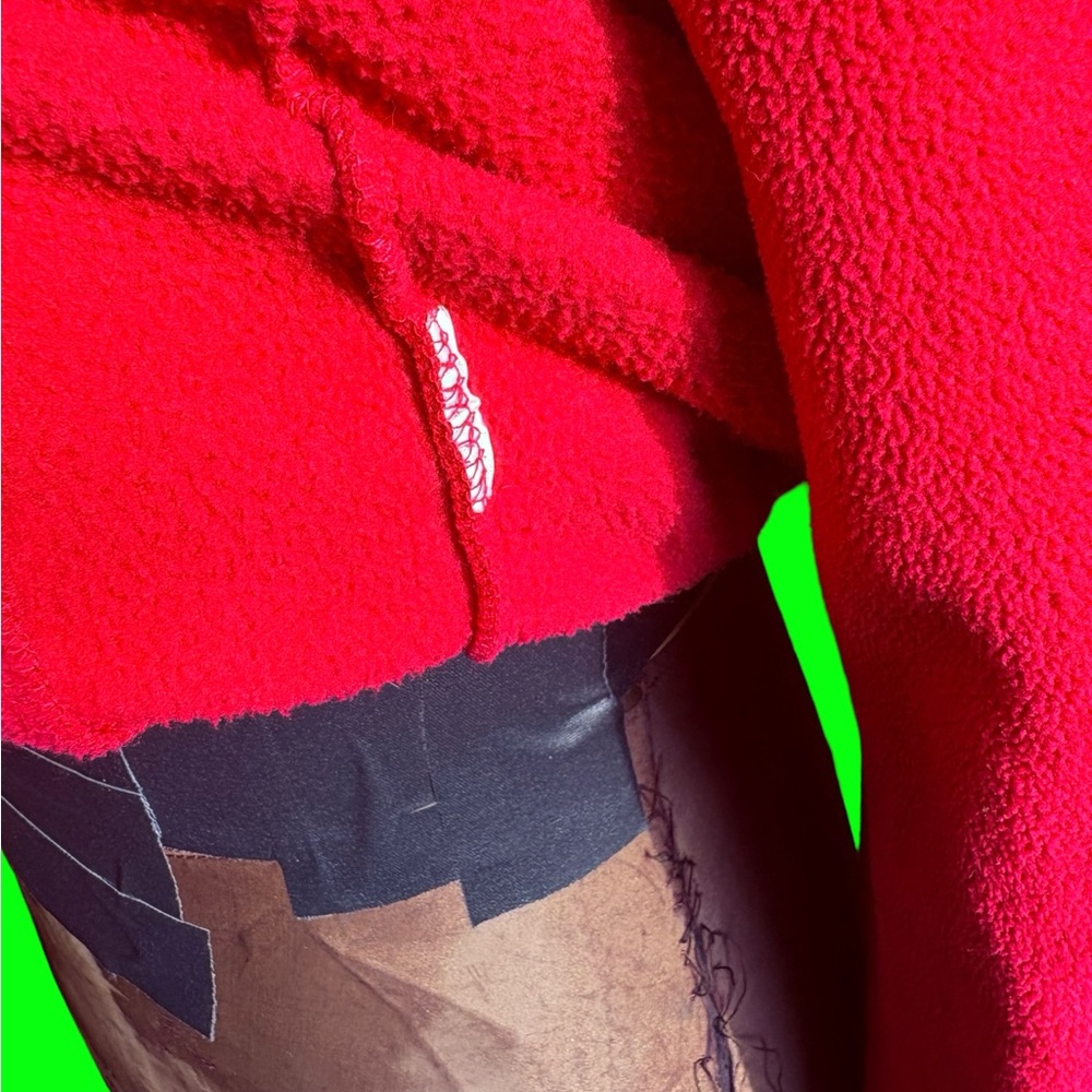 Pink fleece hoodie, zip-up with pockets - Picture 5 of 16